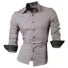 Jeansian chemises décontractées robe hommes vêtements pour hommes à manches longues marque sociale boutique coton bouton occidental 2028 230321