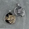 Pendant Necklaces Viking Mythology Three-dimensional Forest Wolf Stainless Steel Necklace Men Gift Punk Jewelry Chain