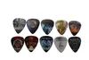 10pcs classics Rock Band Design Celluloid Guitar Picks with Metal Pick Holder box for Thanksgiving day gift