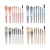 8pcs mini pincéis de maquiagem macia Conjunto de cosméticos Macaron Foundation Contour Blush Powder Sheshadow Blending Makeup Brush Beauty Tools
