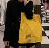 مصممة Women Women Beach Bags Bag Straw Bag Bare Bare Bohemian على الطراز البوهيمي للتسوق عالي السعة مع عدم وجود صندوق