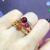 Кластерные кольца классическое кольцо 23 цвета простые конфеты натуральные слюдные бирюзовые оникс для женщин день рождения подарок на день рождения