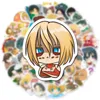 50PCS Cute Anime Attack on Titan Graffiti Adesivi per bagagli fai da te Laptop Skateboard Adesivi per biciclette da moto KL51-618