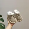 First Walkers Winter Baby Shoes Genuine Leather Plush Toddler Boys Girls Warm Cotton Kids Sneakers Soft Bottom Walk