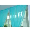 Curtain European And American Style Living Room Window Screen Solid Single Sheet Color Glass Transparent