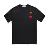 Maglietta del famoso designer Red Love Hear tees moda donna da uomo gioca coppia tshirt casual t-shirt estate manica corta streetwear top hip-hop Stampa abbigliamento # C090