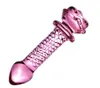 Nxy анальные игрушки Crystal Rose Penis Glass Men's Women's Gopt Bears Beads Masturbation Эротический экспердер взрослые секс -продукты простата 1125