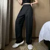 Damenhose Caprihose Hohe Taille Durchhängende Freizeithose Damen Koreanische Version Lose Breites Bein Dünn und Einfach 230331