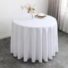 Table Cloth 24 Colours Wedding Cover Polyester Linen el Banquet Round s Decoration Wholesale 230321