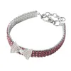 Colliers pour chiens Collier durable pour animaux de compagnie Collier ras du cou confortable et brillant avec strass