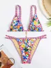 Sexy Women's Swimwear Mini Biquini Push-Up Bra Bra Brazilian Duas peças roupas de praia