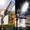 600W Solar Street Light Motion Sensor IP65 Waterproof Solar Security Flood Lights Outdoor Remote Control Arm Dusk to Dawn Garden Yard Path Parking Lot crestech