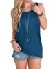 Women's T Shirts Summer Women Sexy Sleeveless Backless Shirt Solid Knotted Tank Tops Blouse Vest Open Back Tshirt Camis