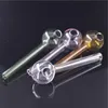 wholesale price Glass Smoking Handle Pipe Glass Oil Burner Pipes Glass Tobacco Water Pipe for Hookah Shisha Water Tube dhl free