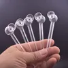 Viagem Clear mini 4 polegadas de vidro de água queimador de óleo Bongo Tubo mais novo Estilo de funil Tobacco Tobacos Tubos de colher de mão