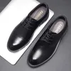 Kleding schoenen verhogen 810 cm man platform hoge hak zwart formeel kantoor leer voor mannen elegante zakelijke lift 230320