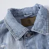 Hommes gilets déchiré Denim avec ailes broderie salut rue en détresse sans manches veste gilet grande taille M5XL 230320