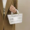 designer bags Supermarket Shopping Basket Jelly Bag Large Capacity Portable Basket Storage Basket Tote Hollow Bag Beach Bag 230318