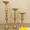 Candle Holders Flower Vase Candlestick Table Centerpieces Flower Rack Road Lead Wedding Decoration DHL Fedex Fast Shipping