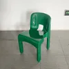 Meubles de chambre en plastique, chaise en bambou pour enfants, café, magasin de thé au lait, chaise de salle à manger sculptée à l'arrière