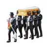 Dekorativa föremål Figurer 1 64 Hög simulering Plast Ghana Funeral Coffin Dancing Pallbearer Team Model Exquisite Workmanship Action Figur Bildekor 230320
