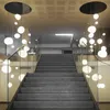 Lampes suspendues Duplex Escalier Grand Lustre Art Verre Salon Bâtiment Longue Spirale Moderne Minimaliste Villa CreativePendant