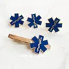 Manchet links Paramediciron Doctor Tie Clips Nursing Ambulance Blue Email Ties Bar Snake Symbol Metal Star of Life Link 230320