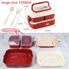 Lunch Boxes Kawaii Portable For Girls School Kids Plastic Bento With Compartments Microwave Food Storage Containers Picnic 230321