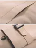 Mélanges de laine pour hommes OLOMM design de style coréen Revers double couche Long trench-coat Mode à double boutonnage DY1602 230321