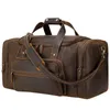 Duffel Taschen MAHEU Große Reisetasche Echtes Leder Vintage Stil Gepäck Männer Männliche Duffle Reisen Weekender Für Mann