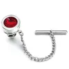 Cuff Links HAWSON Round Crystal Tie Tack for Men's Shirt Jewelry Fashion Pin Gift Men 230320
