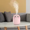 Humidificador de aire para coche de 250ml, difusor de Aroma Kawaiil bonito con rociador de niebla fría ligera para purificador de aire del hogar del coche, humidificador de aire USB