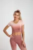 Dames gym 2 -delige yoga set hoge taille geribbelde yoga -outfits naadloze sporttop billen tillen leggings trainingsoefening jogging pakken vrouw