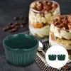 Bols 2pcs Petit Pudding Céramique Mousse Gâteau Cuisson Tasses Dessert