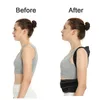 Soutien dorsal ceinture lombaire réglable colonne vertébrale gilet d'épaule extensible correcteur de Posture Correction de la douleur inférieure