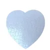 Party Favor Gift Blank Heart Formed Puzzles 75pieces Sublimation Blanks Pearl Jigsaw Diy Puzzle Wedding Birthday Valentine's Day