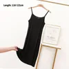 Casual Dresses Women's Spaghetti Strap Dress Modal Full Slips Sexig rygglös lång under Plus Size XL-6xl Inner Petticoat