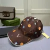 Gorra de béisbol de diseñador de alta calidad para hombres y mujeres, gorra con estampado de cuero de lona para amantes, gorra con visera, sombreros de cubo para verano, sombrero para el sol