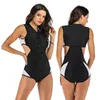 Costumi da bagno Costumi da bagno professionali Costume da bagno Donna Cerniera Monokini Costume da bagno Sportivo Body da spiaggia Costume da bagno Swim 230320