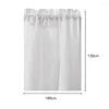 Type de tringle à rideau Voile uni blanc rideaux transparents pour salon chambre cuisine porte décorative fenêtre Tulle rideaux