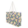 Sacs de plage 2023 été haute capacité toile sac fourre-tout femmes designer sac de plage mode épaule shopping sacs de voyage ananas rayure sac à main 230321