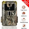 Caméras de chasse 36MP 2.7K Trail Camera 940nm Low Glow Vision nocturne infrarouge Po Trap Caméras de chasse Caméra sans fil HC900A Surveillance de la faune 230320