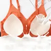 Completo da yoga Intimo da donna in lattice Intimo femminile Piccolo petto raccolto Senza anello in acciaio Seta di ghiaccio Traspirante Sezione sottile Sexy Reggiseni sportivi senza cuciture