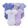 Unie born Baby Rompers Clothing 7Pcs/Lot Infant Jumpsuits 100%Cotton Children Roupa De Girls&Boys Clothes 220315