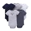 Unie born Baby Rompers Clothing 7Pcs/Lot Infant Jumpsuits 100%Cotton Children Roupa De Girls&Boys Clothes 220315