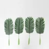 Fiori decorativi Artificiali Finte foglie di cocco in plastica Pianta verde Foglia di palma per composizioni floreali Flore Decorazione di nozze