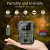 Caméras de chasse Mini Trail Camera 2 Pack 20MP 1080P Caméras de jeu Vision nocturne Activé par le mouvement Caméra de chasse étanche Surveillance de la faune Piège 230320