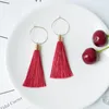 Dangle Earrings HC 2023 Bohemia Handmade Tassel Women Tribal Summer Jewelry Ethnic Silk Long Drop Girl Party Gift