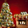 Anahtarlıklar Mutlu Noel Partisi Favors Set Angel Star Bells Kolyesi Ana Zinciri Şeker Hediye Çantaları Tags Cards için Tatil Süslemesi