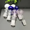 Adattatore in vetro a fungo colorato Tubi da fumo Bong in vetro Gorgogliatori in vetro per tubi da fumo Mescolare i colori